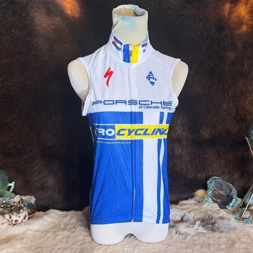 Panache Blue and White Cycling Jersey XS (6021)